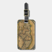 Weltkarte Antique Ortelius Gepäckanhänger (Vorderseite vertikal)