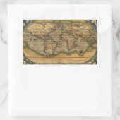 Weltkarte Antique Ortelius Rechteckiger Aufkleber (Tasche)