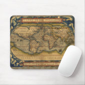 Weltkarte Antique Ortellius Mousepad (Mit Mouse)