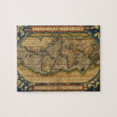 Weltkarte Antique Ortellius Puzzle (Horizontal)