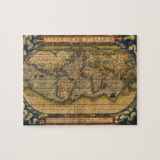 Weltkarte Antique Ortellius Puzzle (Horizontal)