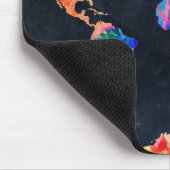 Weltkarte-Aquarell 21 Mousepad (Ecke)