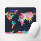 Weltkarte-Aquarell 21 Mousepad (Mit Mouse)