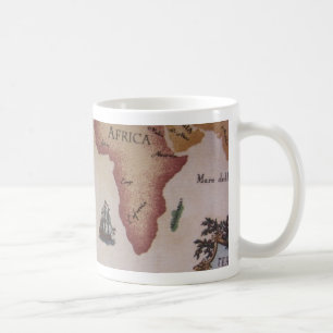 Weltkarte — Atlantik Kaffeetasse