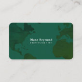 Weltkarte, Atlas, Global Green Visitenkarte (Vorderseite)