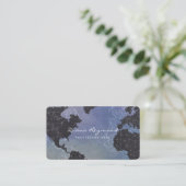 Weltkarte, Atlas, Global Visitenkarte (Stehend Vorderseite)