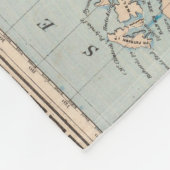 Weltkarte auf Mercators Projektion Fleecedecke (Ecke)