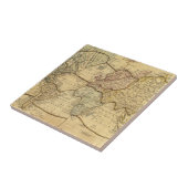 Weltkarte auf Mercators Projektion Fliese (Seite)