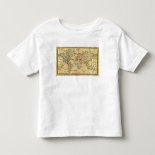 Weltkarte auf Mercators Projektion Kleinkind T-shirt
