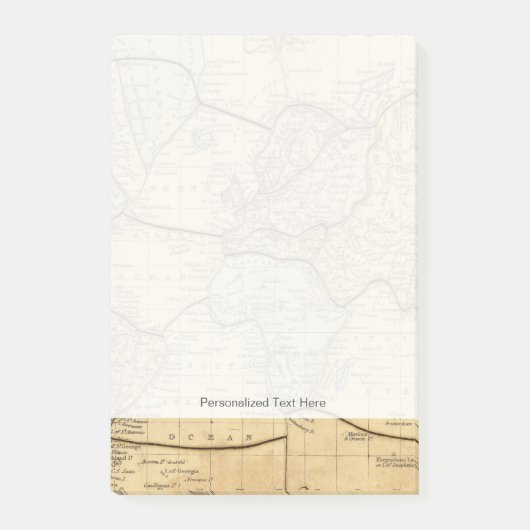 Weltkarte auf Mercators Projektion Post-it Klebezettel (Vorderseite)