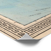 Weltkarte auf Mercators Projektion Poster (Ecke)