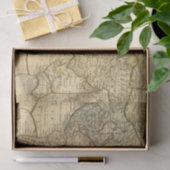 Weltkarte auf Mercators Projektion Seidenpapier (Geschenk)