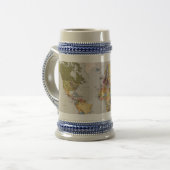 Weltkarte Bierglas (Vorderseite Links)