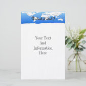 Weltkarte Briefpapier (Stehend Vorderseite)