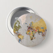 Weltkarte Button (Vorne & Hinten)