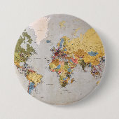 Weltkarte Button (Vorderseite)