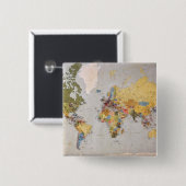 Weltkarte Button (Vorne & Hinten)