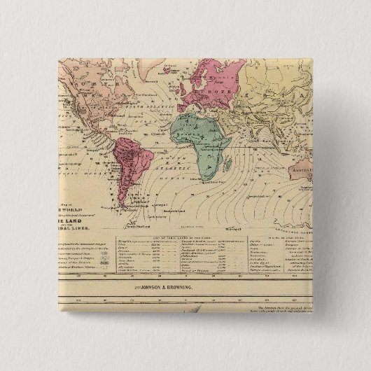 Weltkarte Button (Vorderseite)