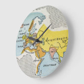 WELTKARTE, c1300. Große Wanduhr (Winkel)