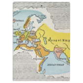 WELTKARTE, c1300. Klemmbrett (Rückseite)