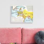 WELTKARTE, c1300. Leinwanddruck (Insitu (Wohnzimmer))
