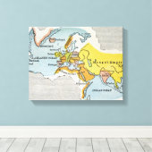 WELTKARTE, c1300. Leinwanddruck (Insitu (Holzboden))