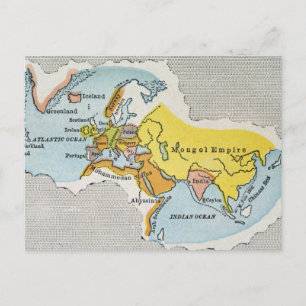 WELTKARTE, c1300. Postkarte