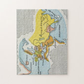 WELTKARTE, c1300. Puzzle (Vertikal)