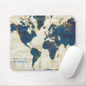 Weltkarte-Collage Mousepad (Mit Mouse)