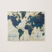 Weltkarte-Collage Puzzle (Horizontal)