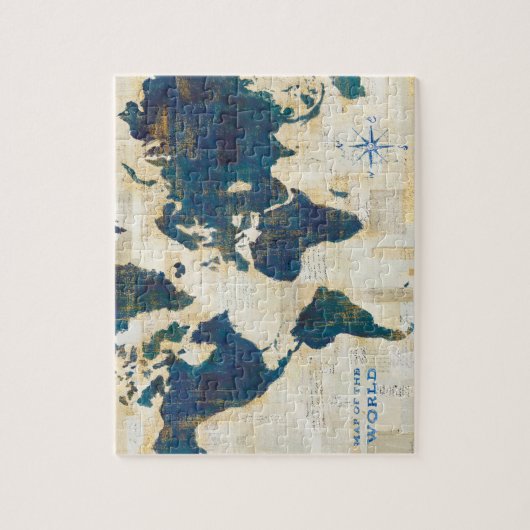 Weltkarte-Collage Puzzle (Vertikal)