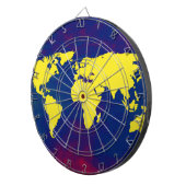 Weltkarte Dartscheibe (Vorderseite rechts)