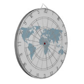 Weltkarte Dartscheibe (Vorderseite Links)