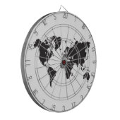 Weltkarte-Dartscheibe Dartscheibe (Vorderseite Links)