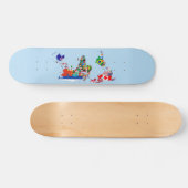 Weltkarte der Flaggen Skateboard (Horizontal)