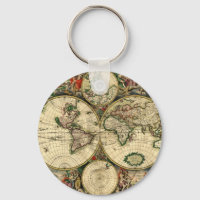 Weltkarte der Geschenke von 1689