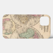 Weltkarte der Hemisphären von Mitchell Case-Mate iPhone Hülle (Rückseite (Horizontal))