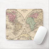 Weltkarte der Hemisphären von Mitchell Mousepad (Mit Mouse)