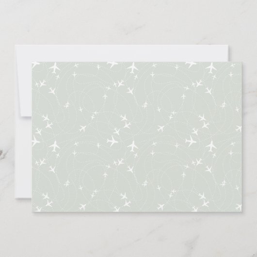 Weltkarte der Hochzeit in Urlaubsort Save the Date Einladung (Rückseite)