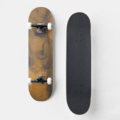 Weltkarte der Mars Roten Planeten per Satellit Skateboard (Vorderseite)