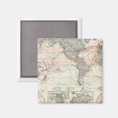 Weltkarte der Meeresströmungen Magnet (Vorderseite/Rückseite)