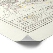 Weltkarte der östlichen Hemisphäre Poster (Ecke)