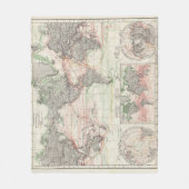 Weltkarte der Ozean-Strom Fleecedecke (Vorderseite)