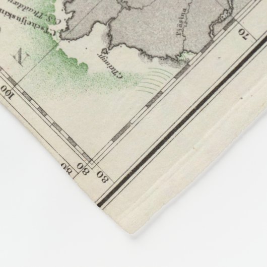 Weltkarte der Ozean-Strom Fleecedecke (Ecke)