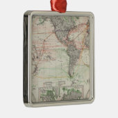 Weltkarte der Ozean-Strom Ornament Aus Metall (Rechts)