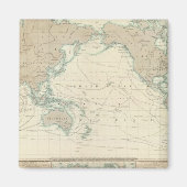 Weltkarte der Schiffskanale Magnet (Vorne)