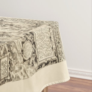 Weltkarte der Seefahrer Tischdecke