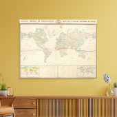 Weltkarte der Vegetation Leinwanddruck (Insitu (Wohnzimmer))