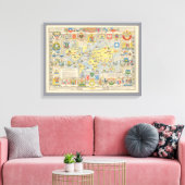 Weltkarte der Vereinten Nationen Leinwanddruck (Insitu (Wohnzimmer))