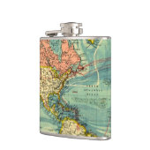 Weltkarte der Vereinten Staaten Flachmann (Links)